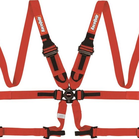 RaceQuip Red FIA CAMLOCK 6pt 2in Pull Down Lap FHR-Seat Belts & Harnesses-Racequip-RQP855015-SMINKpower Performance Parts