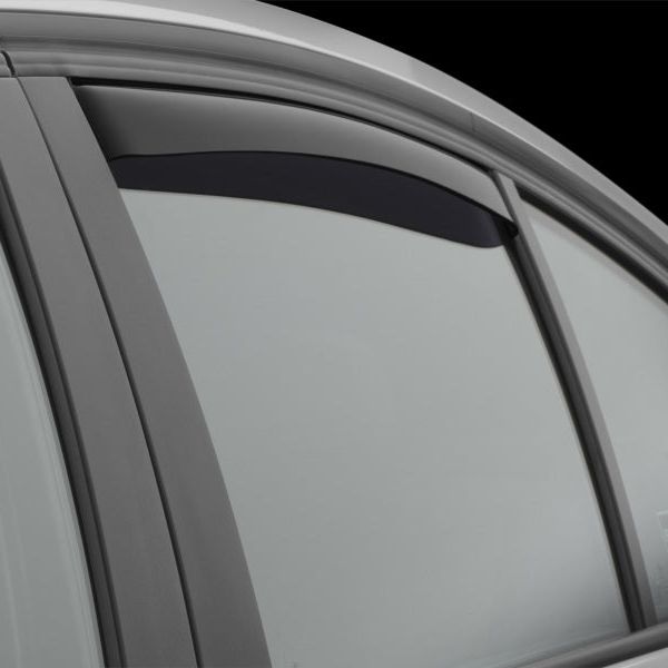 WeatherTech 12+ BMW 3-Series Rear Side Window Deflectors - Dark Smoke - SMINKpower Performance Parts WET81706 WeatherTech