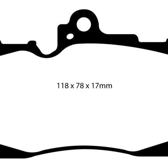 EBC 07-08 Lexus GS350 3.5 RWD Yellowstuff Front Brake Pads-Brake Pads - Performance-EBC-EBCDP41589R-SMINKpower Performance Parts