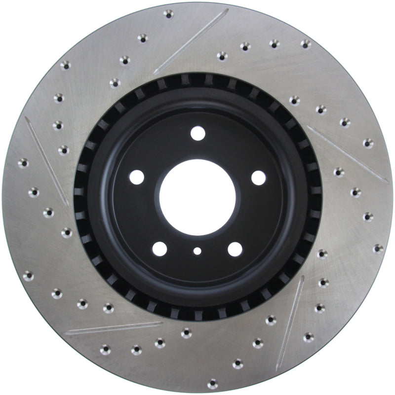 StopTech Slotted & Drilled Sport Brake Rotor-Brake Rotors - Slot & Drilled-Stoptech-STO127.42076L-SMINKpower Performance Parts