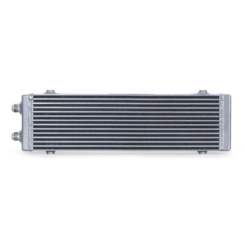 Mishimoto Universal Large Bar and Plate Dual Pass Silver Oil Cooler-Oil Coolers-Mishimoto-MISMMOC-DP-LSL-SMINKpower Performance Parts