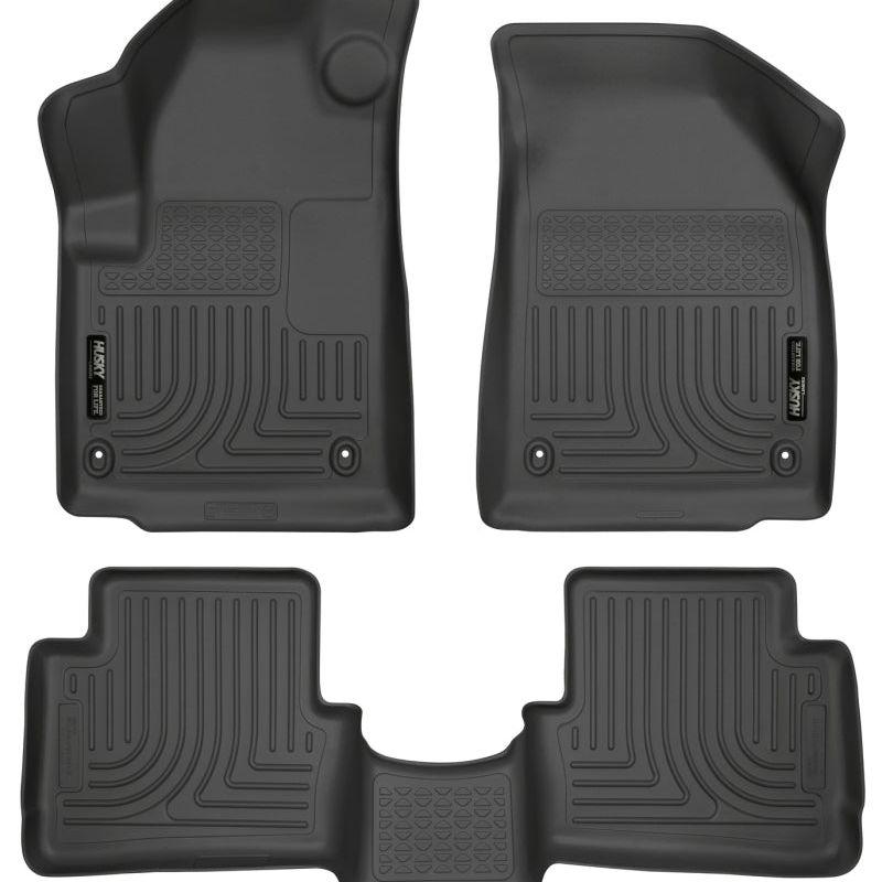 Husky Liners 2013 Dodge Dart WeatherBeater Black Front & 2nd Seat Floor Liners-Floor Mats - Rubber-Husky Liners-HSL99021-SMINKpower Performance Parts