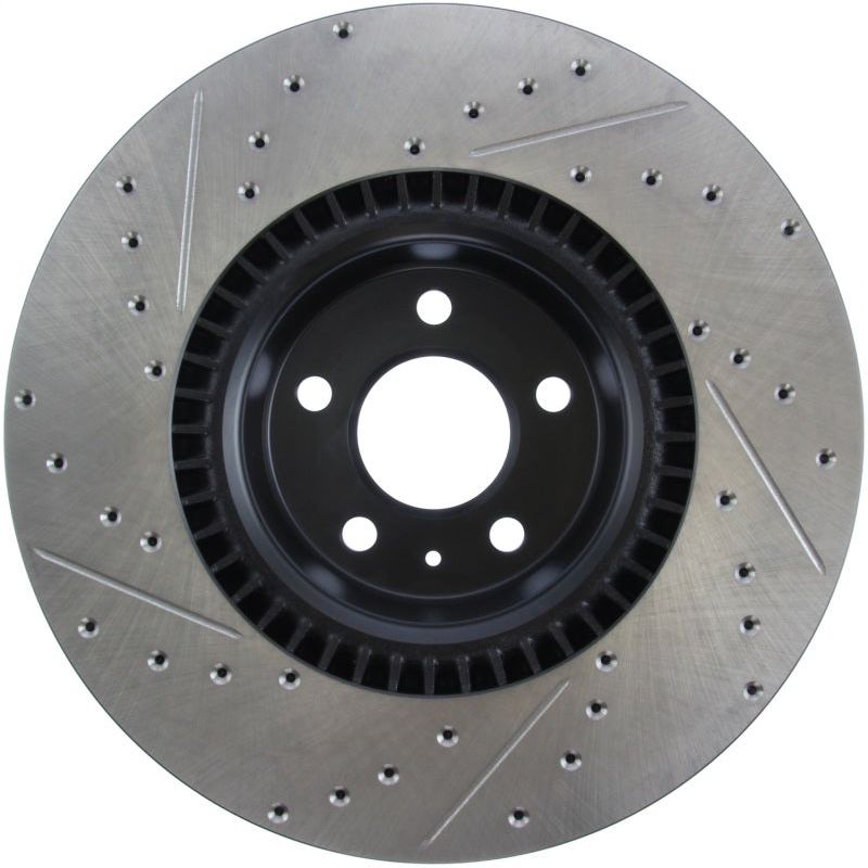 StopTech Slotted & Drilled Sport Brake Rotor-Brake Rotors - Slot & Drilled-Stoptech-STO127.33134L-SMINKpower Performance Parts