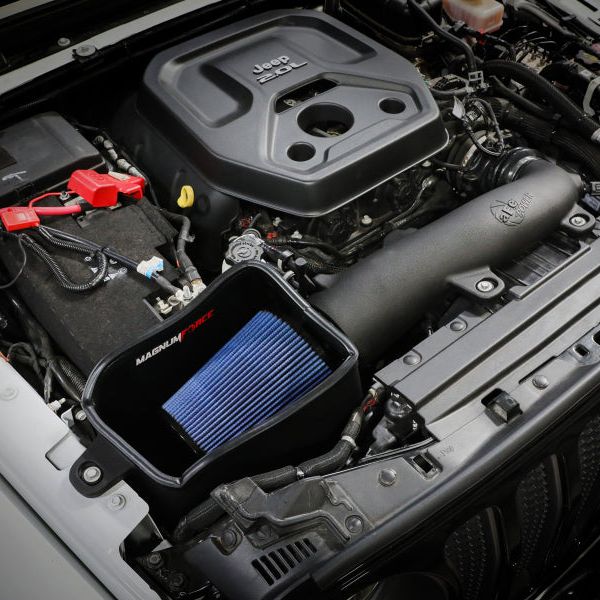 aFe MagnumFORCE Intake Stage-2 Pro Dry 5R Filter 18-23 Jeep Wrangler (JL) L4-2.0L (t) - SMINKpower Performance Parts AFE54-13079R aFe