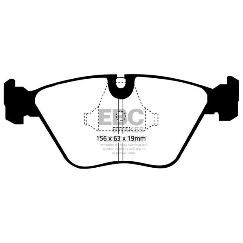 EBC 92-95 BMW M3 3.0 (E36) Redstuff Front Brake Pads-Brake Pads - Performance-EBC-EBCDP3689C-SMINKpower Performance Parts