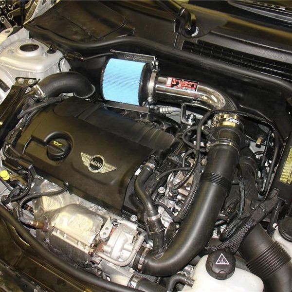 Injen 11 Mini Coooper S 1.6L 4cyl Turbo Polished Cold Air Intake w/ MR Tech - SMINKpower Performance Parts INJSP1106P Injen