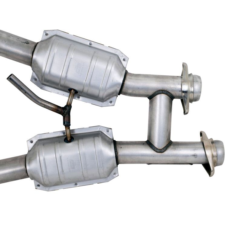 BBK 94-95 Mustang 5.0 High Flow H Pipe With Catalytic Converters - 2-1/2-Downpipe Back-BBK-BBK1563-SMINKpower Performance Parts