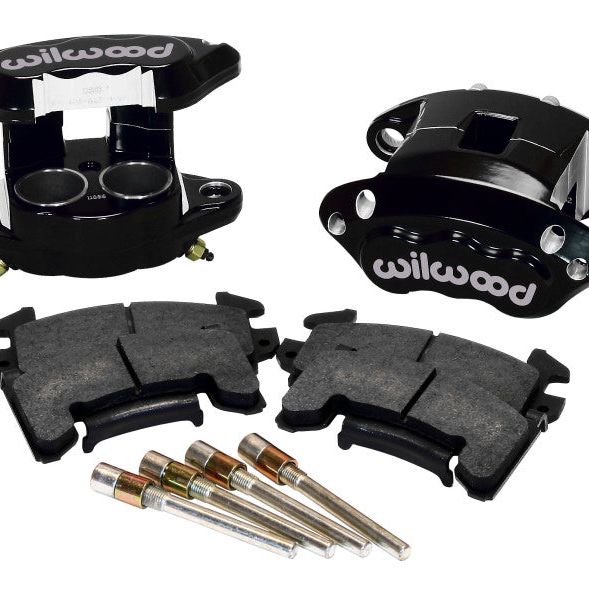 Wilwood D154 Front Caliper Kit - Black 1.62 / 1.62in Piston 1.04in Rotor - SMINKpower Performance Parts WIL140-12099-BK Wilwood
