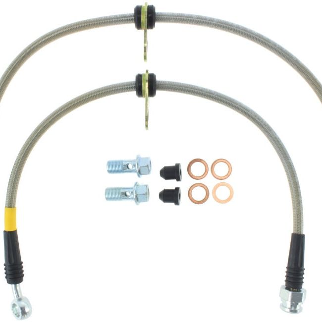StopTech 97-01 Honda Prelude Stainless Steel Front Brake Lines-Brake Line Kits-Stoptech-STO950.40010-SMINKpower Performance Parts