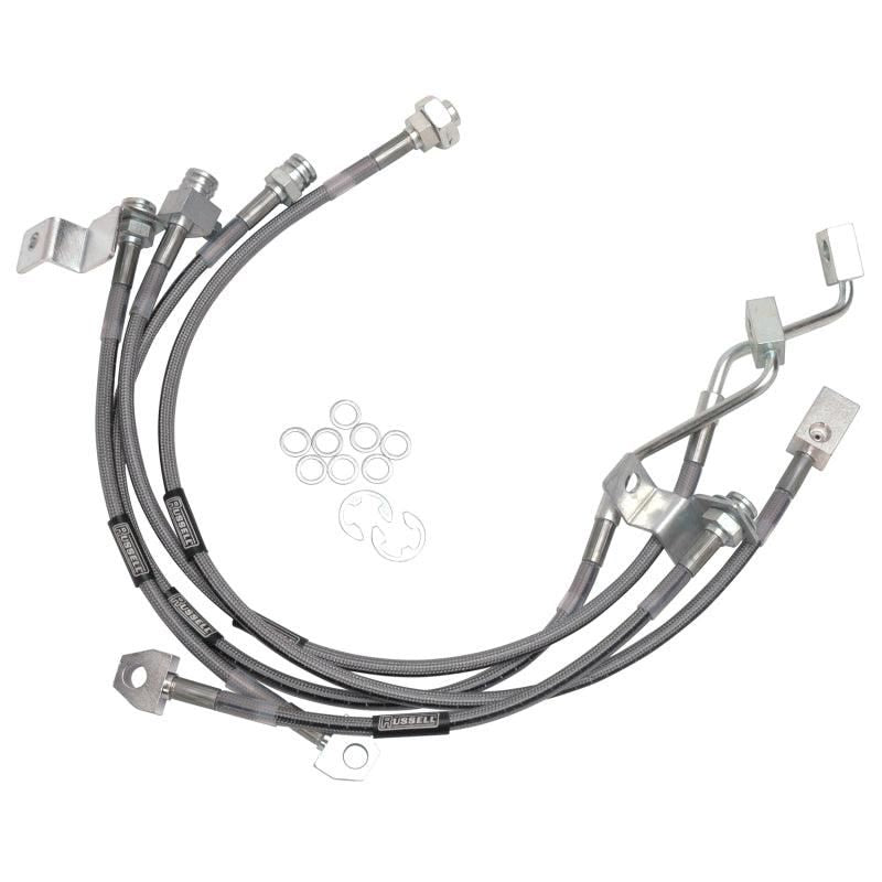 Russell Performance 99-06 Ford Excursion 4WD with 4in-5.5in lift Brake Line Kit - SMINKpower Performance Parts RUS696490 Russell