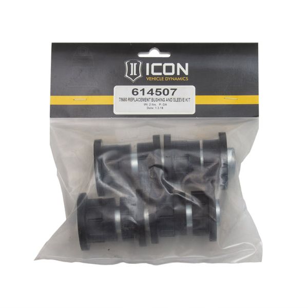 ICON 78650 Upper Control Arm Bushing & Sleeve Kit - SMINKpower Performance Parts ICO614507 ICON