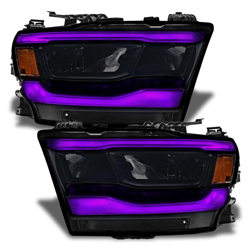 Oracle 19-21 Dodge RAM 1500 RGB+W Headlight DRL Upgrade Kit- Reflector LED Headlights - ColorSHIFT+W - SMINKpower Performance Parts ORL1281-339 ORACLE Lighting