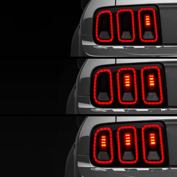 Raxiom 05-09 Ford Mustang Gen5 Tail Lights- Black Housing (Smoked Lens) - SMINKpower Performance Parts RAX49169 Raxiom