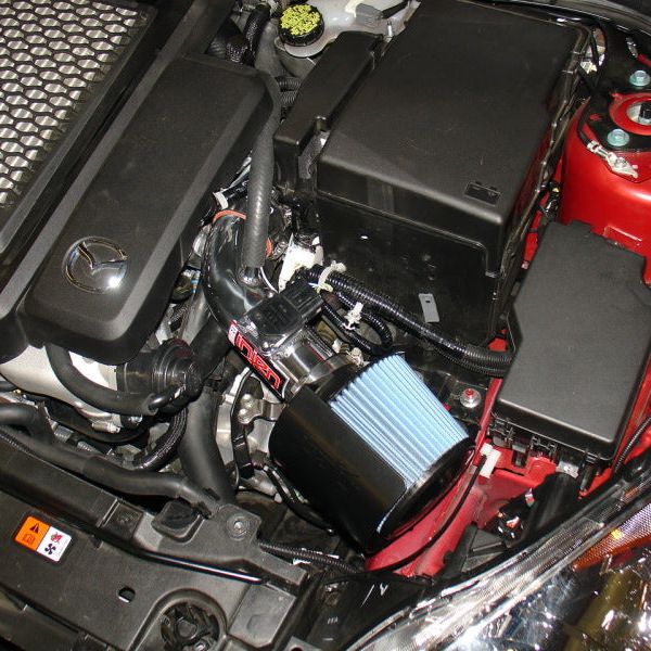 Injen 07-10 MazdaSpeed 3 2.3L 4cyl Turbo Polished Short Ram Intake-Cold Air Intakes-Injen-INJSP6063P-SMINKpower Performance Parts