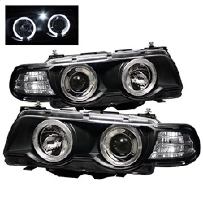 Spyder BMW E38 7-Series 99-01 Projector Headlights 1PC Xenon- LED Halo Blk PRO-YD-BMWE3899-HID-HL-BK - SMINKpower Performance Parts SPY5008862 SPYDER