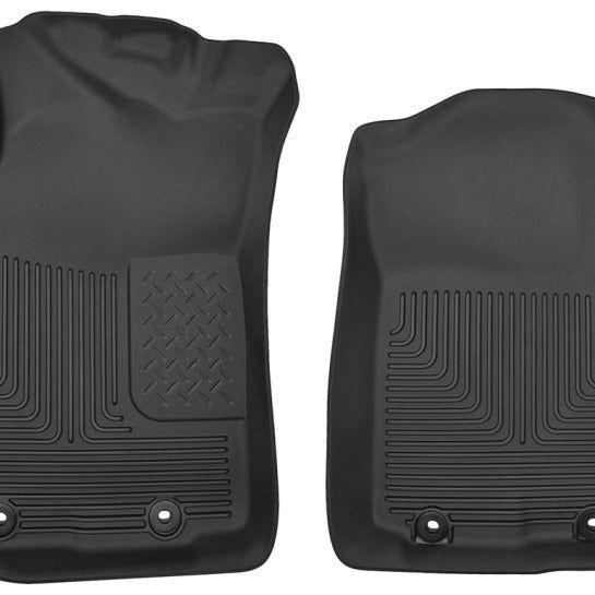 Husky Liners 12-14 Toyota Tacoma Pickup(Crew / Ext / Std Cab) X-Act Contour Black Front Floor Liners-Floor Mats - Rubber-Husky Liners-HSL53701-SMINKpower Performance Parts