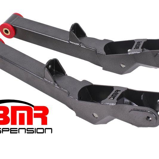 BMR 10-15 5th Gen Camaro Rear Lower Control Arms Non-Adj. (Polyurethane) - Black Hammertone-Control Arms-BMR Suspension-BMRTCA028H-SMINKpower Performance Parts