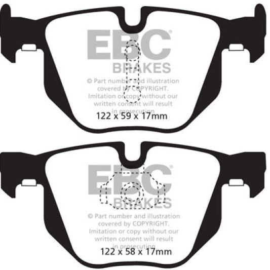 EBC 10-14 BMW X5 3.0 Turbo (35) Redstuff Rear Brake Pads-Brake Pads - Performance-EBC-EBCDP32009C-SMINKpower Performance Parts