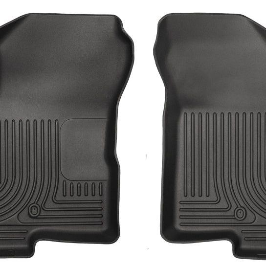 Husky Liners 07-12 Dodge Caliber / 07-12 Jeep Compass WeatherBeater Front Row Black Floor Liners-Floor Mats - Rubber-Husky Liners-HSL13001-SMINKpower Performance Parts