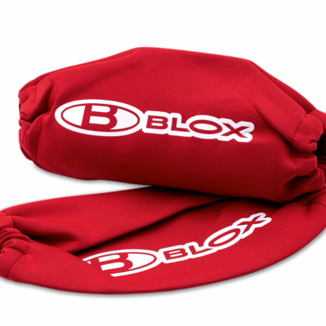 BLOX Racing Neoprene Coilover Covers - Red (Pair)-Coilover Components-BLOX Racing-BLOBXAP-00033-RD-SMINKpower Performance Parts