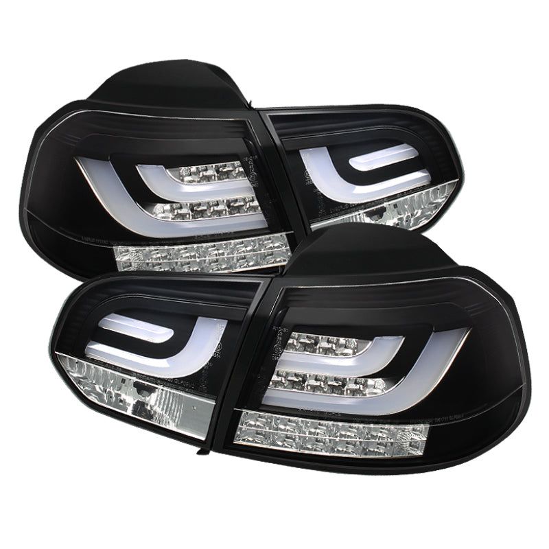 Spyder Volkswagen Golf/GTI 10-13 G2 Type With Light Bar LED Tail Lights Black ALT-YD-VG10-LED-G2-BK-Tail Lights-SPYDER-SPY5071767-SMINKpower Performance Parts