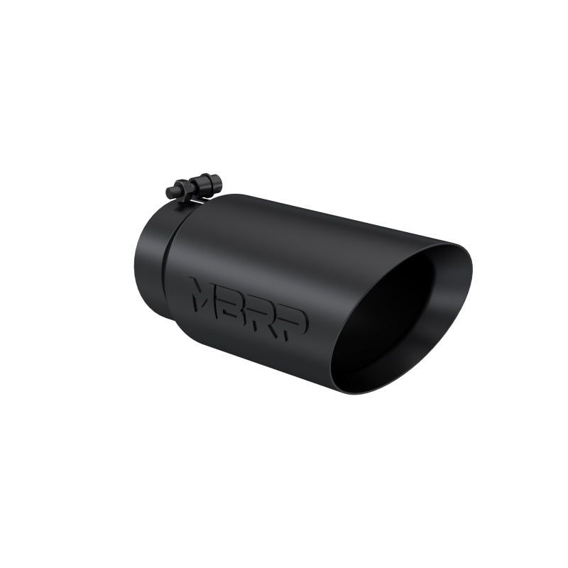 MBRP Universal Tip 5 O.D. Dual Wall Angled 4 inlet 12 length - Black Finish-Tips-MBRP-MBRPT5053BLK-SMINKpower Performance Parts