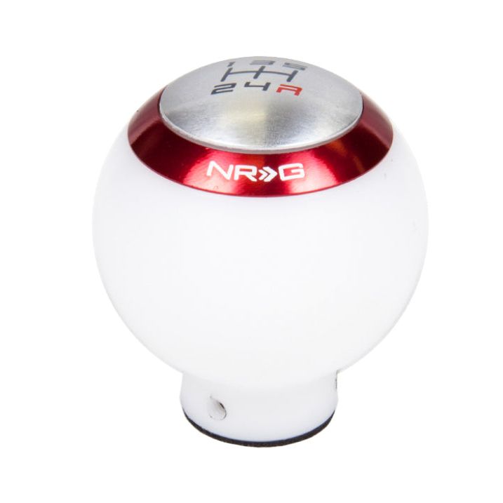 NRG Shift Knob - White (Includes 4 Interchangeable Rings)-Shift Knobs-NRG-NRGSK-016WT-SMINKpower Performance Parts