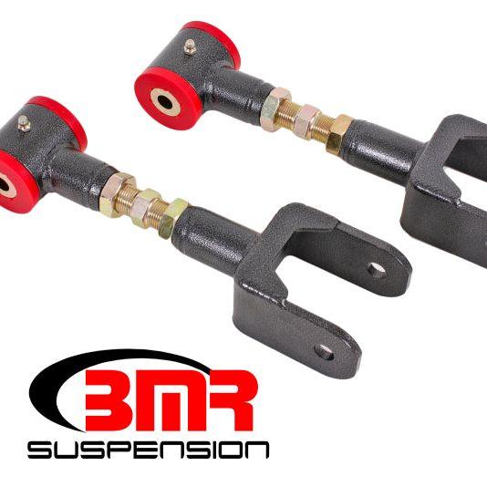 BMR 79-04 Fox Mustang Upper Control Arms On-Car Adj. (Polyurethane) - Black Hammertone-Control Arms-BMR Suspension-BMRUTCA040H-SMINKpower Performance Parts