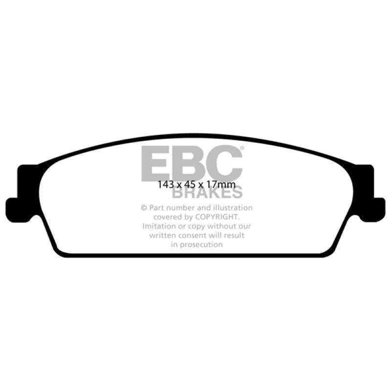 EBC 09-14 Cadillac Escalade 6.0 Hybrid Greenstuff Rear Brake Pads-Brake Pads - Performance-EBC-EBCDP61780-SMINKpower Performance Parts