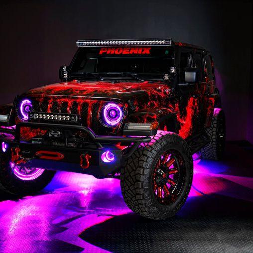 Oracle Jeep Wrangler JL/JT Sport High Performance W LED Fog Lights - ColorSHIFT w/o Controller - SMINKpower Performance Parts ORL5847-334 ORACLE Lighting