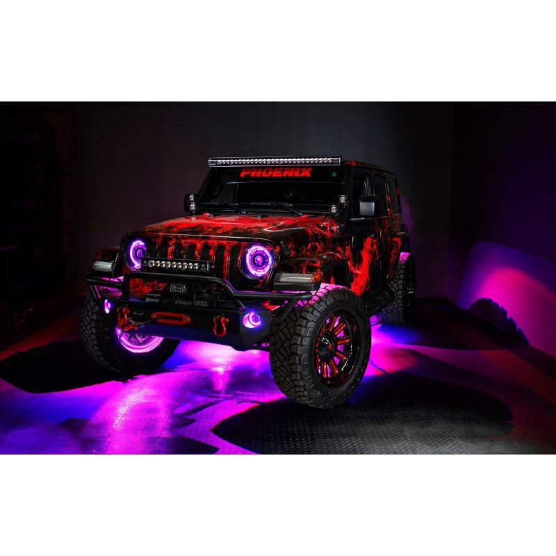 Oracle Jeep Wrangler JK/JL/JT High Performance W LED Fog Lights - ColorSHIFT - Dynamic - SMINKpower Performance Parts ORL5846-332 ORACLE Lighting