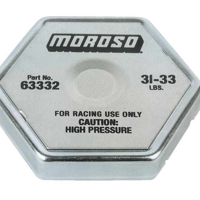 Moroso Racing Radiator Cap - 31-33lbs