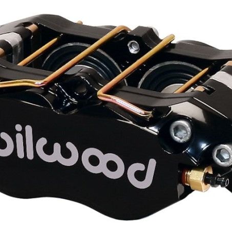 Wilwood Caliper-Dynapro Dust-Boot 5.25in Mount - Blk 1.75in Pistons 1.00in Disc - SMINKpower Performance Parts WIL120-15131-BK Wilwood