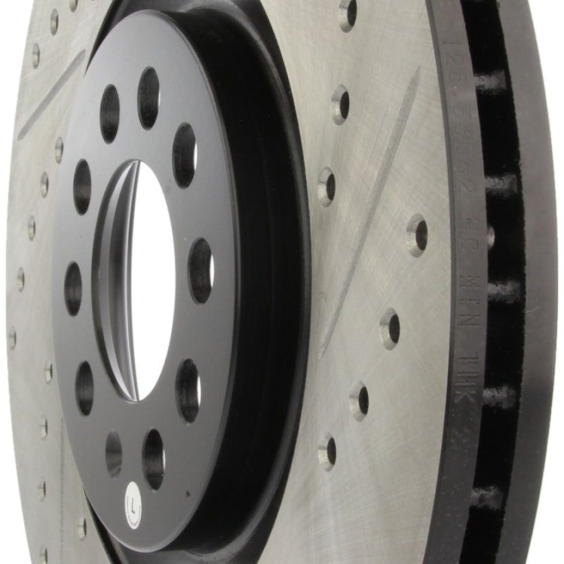 StopTech Slotted & Drilled Sport Brake Rotor-Brake Rotors - Slot & Drilled-Stoptech-STO127.33062L-SMINKpower Performance Parts