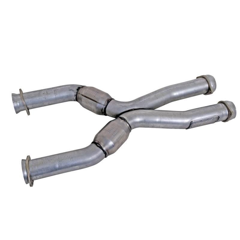 BBK 79-04 Mustang Coyote Swap Short Mid X Pipe w Catalytic Converters 3.0 For BBK Long Tube Headers - SMINKpower Performance Parts BBK1786 BBK