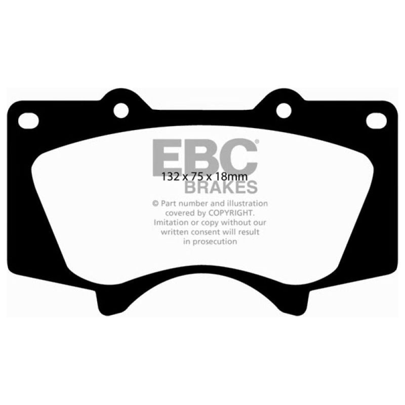 EBC 10+ Lexus GX460 4.6 Greenstuff Front Brake Pads-Brake Pads - Performance-EBC-EBCDP61657-SMINKpower Performance Parts