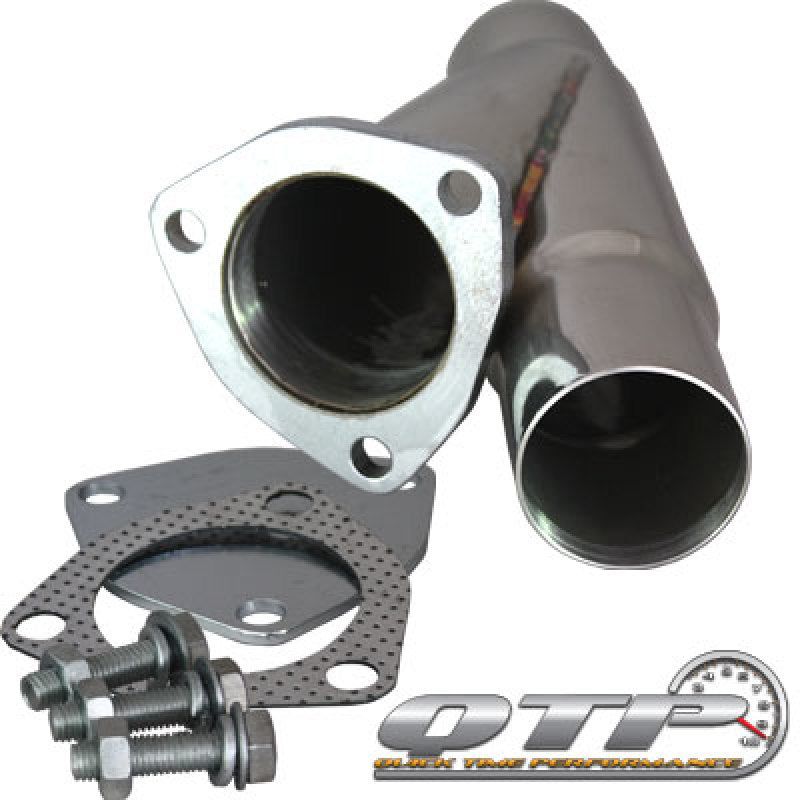 QTP 2.25in Weld-On QTEC Exhaust Cutout Y-Pipe-Y Pipes-QTP-QTP10225-SMINKpower Performance Parts