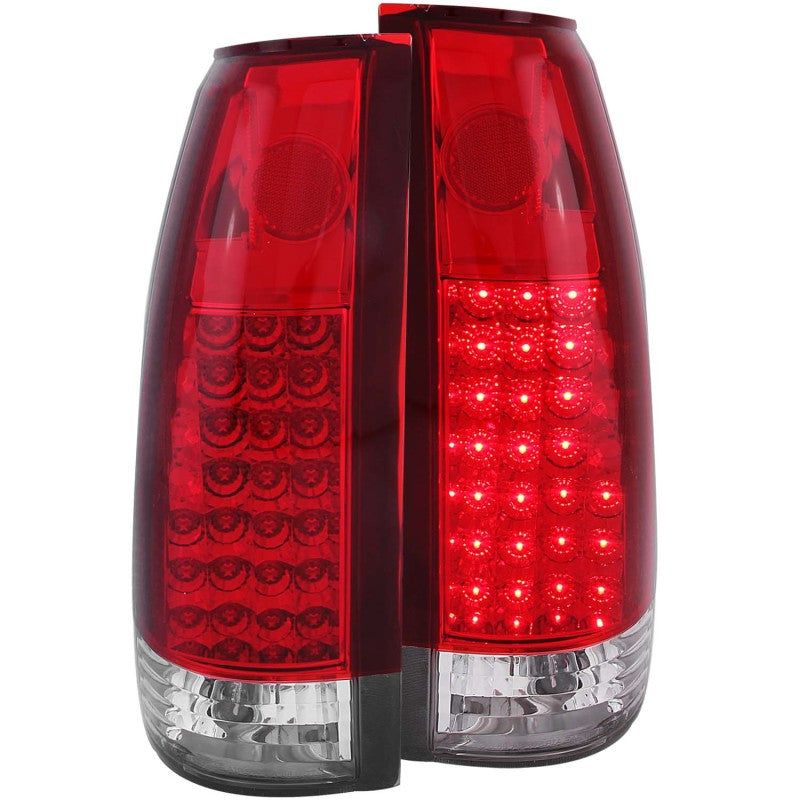 ANZO 1999-2000 Cadillac Escalade LED Taillights Red Clear G2-Tail Lights-ANZO-ANZ311004-SMINKpower Performance Parts