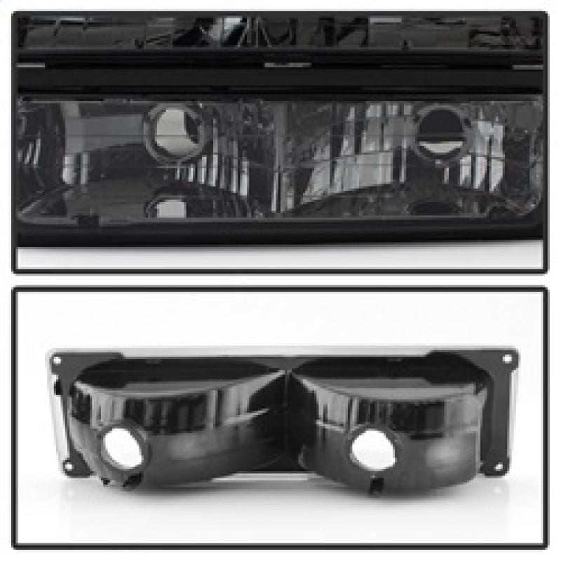Xtune Chevy Suburban 94-98 Headlights w/ Corner & Parking Lights 8pcs Smoked HD-JH-CCK88-AM-SM-SET - SMINKpower Performance Parts SPY5072238 SPYDER
