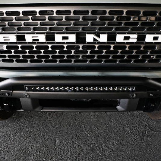 DV8 Offroad 2021-2022 Ford Bronco (Not For Factory Plastic Bumper) Factory Bumper Bull Bar - Black - SMINKpower Performance Parts DVELBBR-06 DV8 Offroad