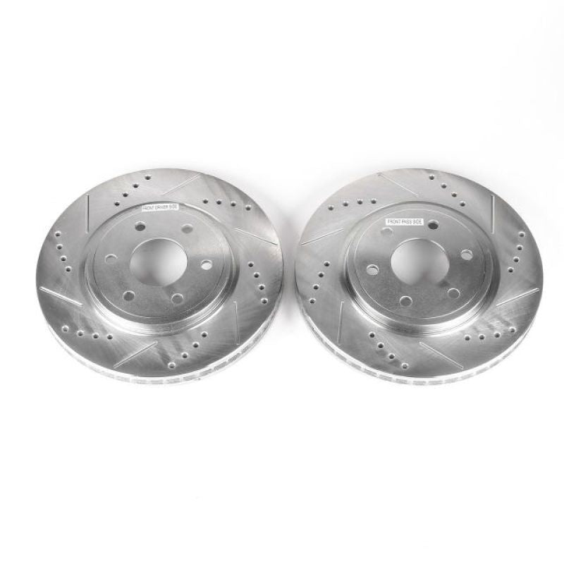 Power Stop 05-19 Nissan Frontier Front Evolution Drilled & Slotted Rotors - Pair - SMINKpower Performance Parts PSBJBR1124XPR PowerStop