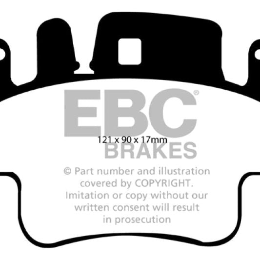 EBC 98-05 Porsche 911 996 3.4 Carrera 2 (Iron Rotor) Redstuff Frt Brake Pad (Check EBC Fit Guide)-Brake Pads - Performance-EBC-EBCDP31514C-SMINKpower Performance Parts