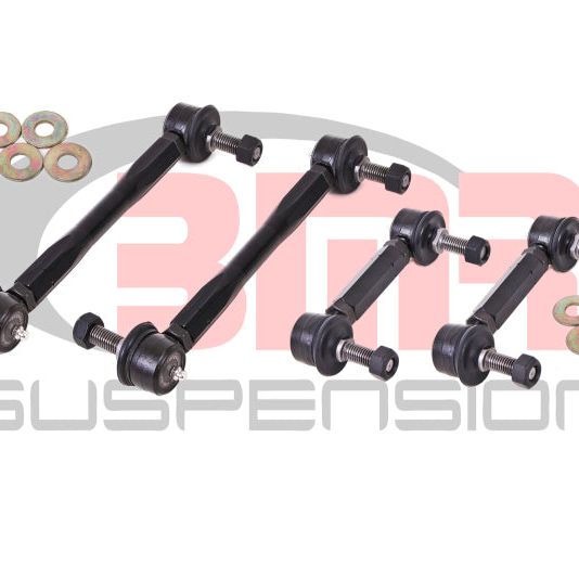 BMR 15-17 S550 Mustang Front and Rear Sway Bar End Link Kit - Black-Suspension Arms & Components-BMR Suspension-BMRELK012-SMINKpower Performance Parts