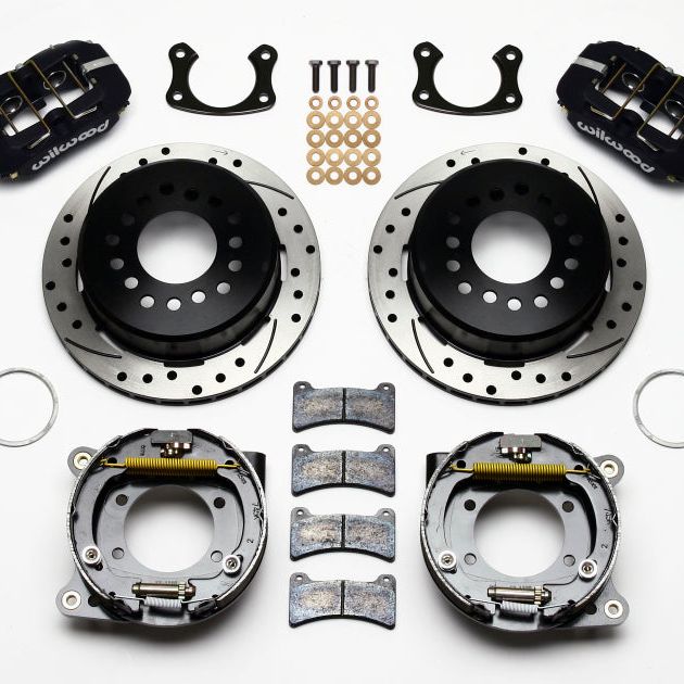 Wilwood Dynapro Low-Profile 11.00in P-Brake Kit Drilled New Big Ford 2.50in Offset - SMINKpower Performance Parts WIL140-11389-D Wilwood