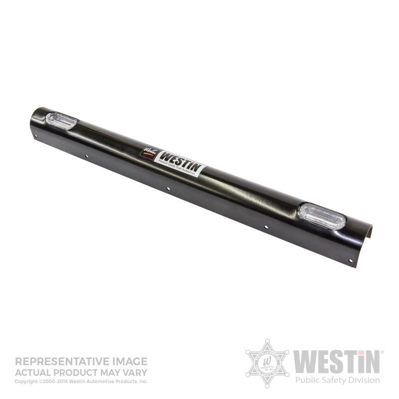 Westin Push Bumper Elite Light Channel 33.1 inch Whelen 2 Hole - Black - SMINKpower Performance Parts WES36-6015W2 Westin
