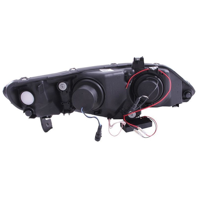 ANZO 2006-2011 Honda Civic Projector Headlights w/ Halo Black (CCFL)-Headlights-ANZO-ANZ121454-SMINKpower Performance Parts