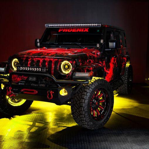 Oracle Jeep Wrangler JK/JL/JT High Performance W LED Fog Lights - ColorSHIFT - Dynamic - SMINKpower Performance Parts ORL5846-332 ORACLE Lighting