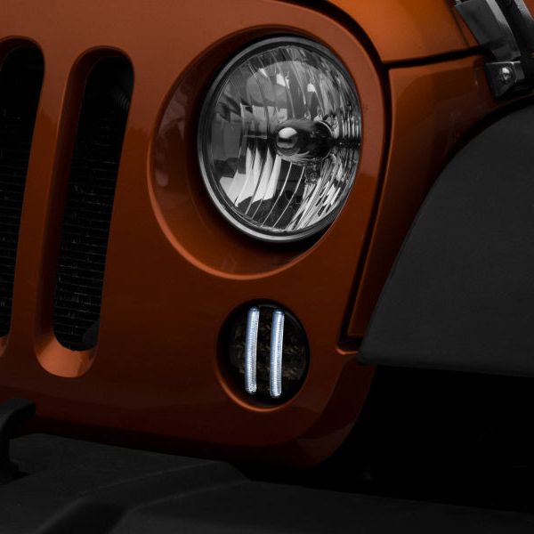 Raxiom 07-18 Jeep Wrangler JK Axial Series LED Front Turn Signals (Smoked) - SMINKpower Performance Parts RAXJ119943 Raxiom