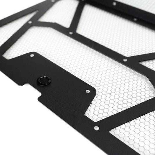 Agency Power 14-18 Polaris RZR XP 1000/XP Turbo Vented Engine Cover - Matte Black/Raw Alum. Mesh-Engine Covers-Agency Power-AGPAP-RZR-111-FMB-MRAW-SMINKpower Performance Parts