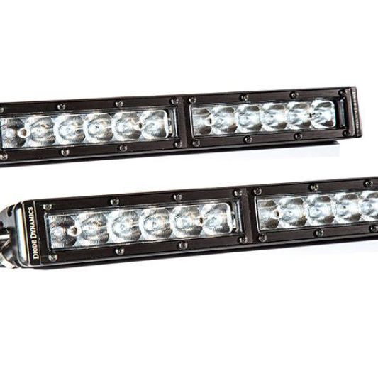 Diode Dynamics 12 In LED Light Bar Single Row Straight Clear Driving (Pair) Stage Series - SMINKpower Performance Parts DIODD5015P Diode Dynamics